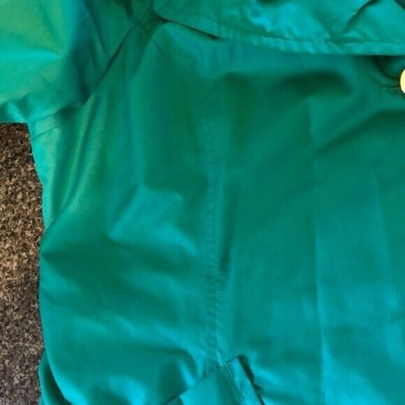 Centigrade Outerwear Coat Green Big Ruched Collar has Belt Button Coat XL - Picture 6 of 10
